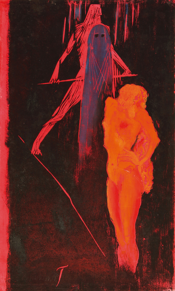 H Tischler Salome 1918 linoryt Schlesisches Museum Goerlitz