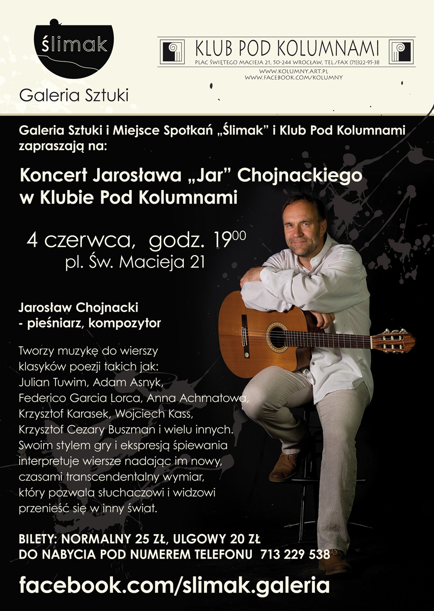 Jarosław Chojnacki plakat