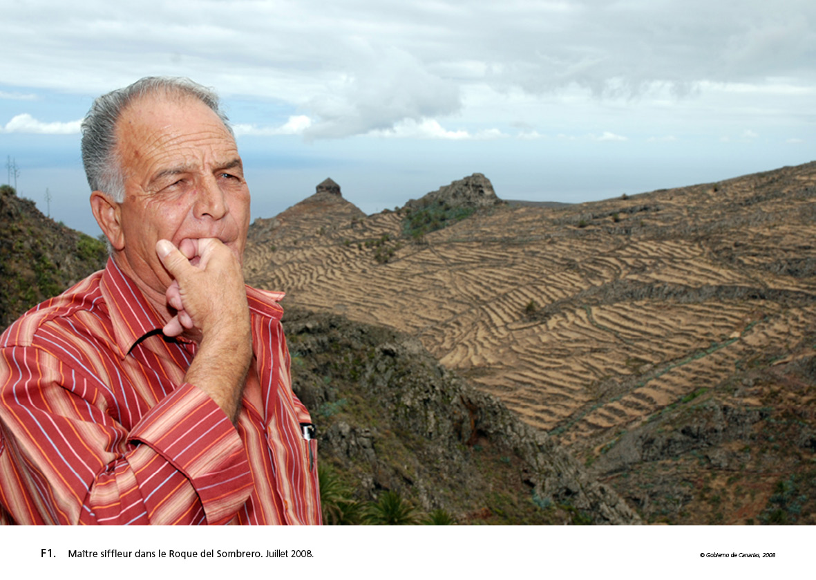 Jzyk gwizdany na wyspie La Gomera Wyspy Kanaryjskie Hiszpania C 2008 by Gouvernement des Canaries with the permission of UNESCO
