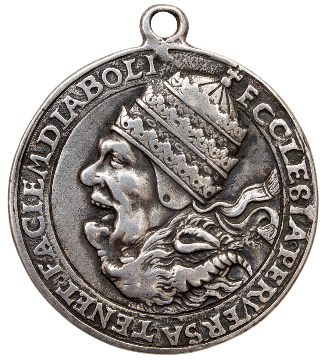 Medal satyryczny antypapieski 1543 projektant nieustalony Niemcy