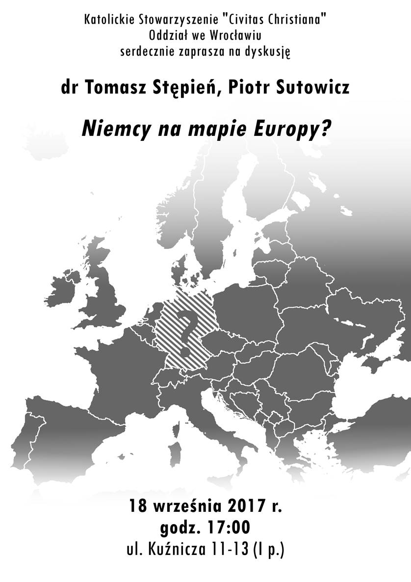 Niemcy na mapie Europy