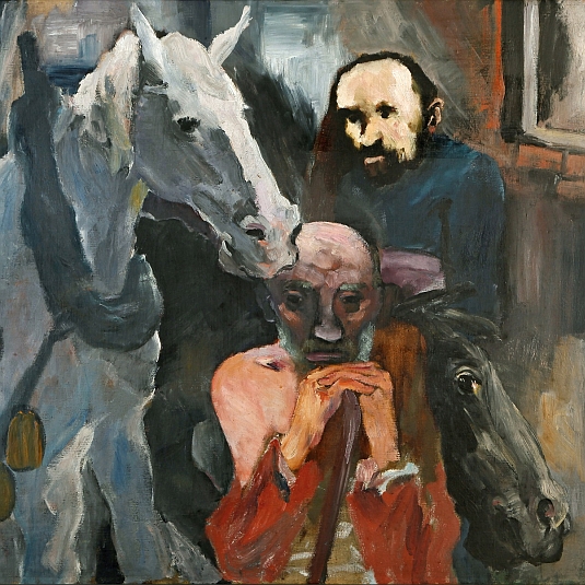 H Tischler Zmierzch 1925 olej Schlesisches Museum Görlitz