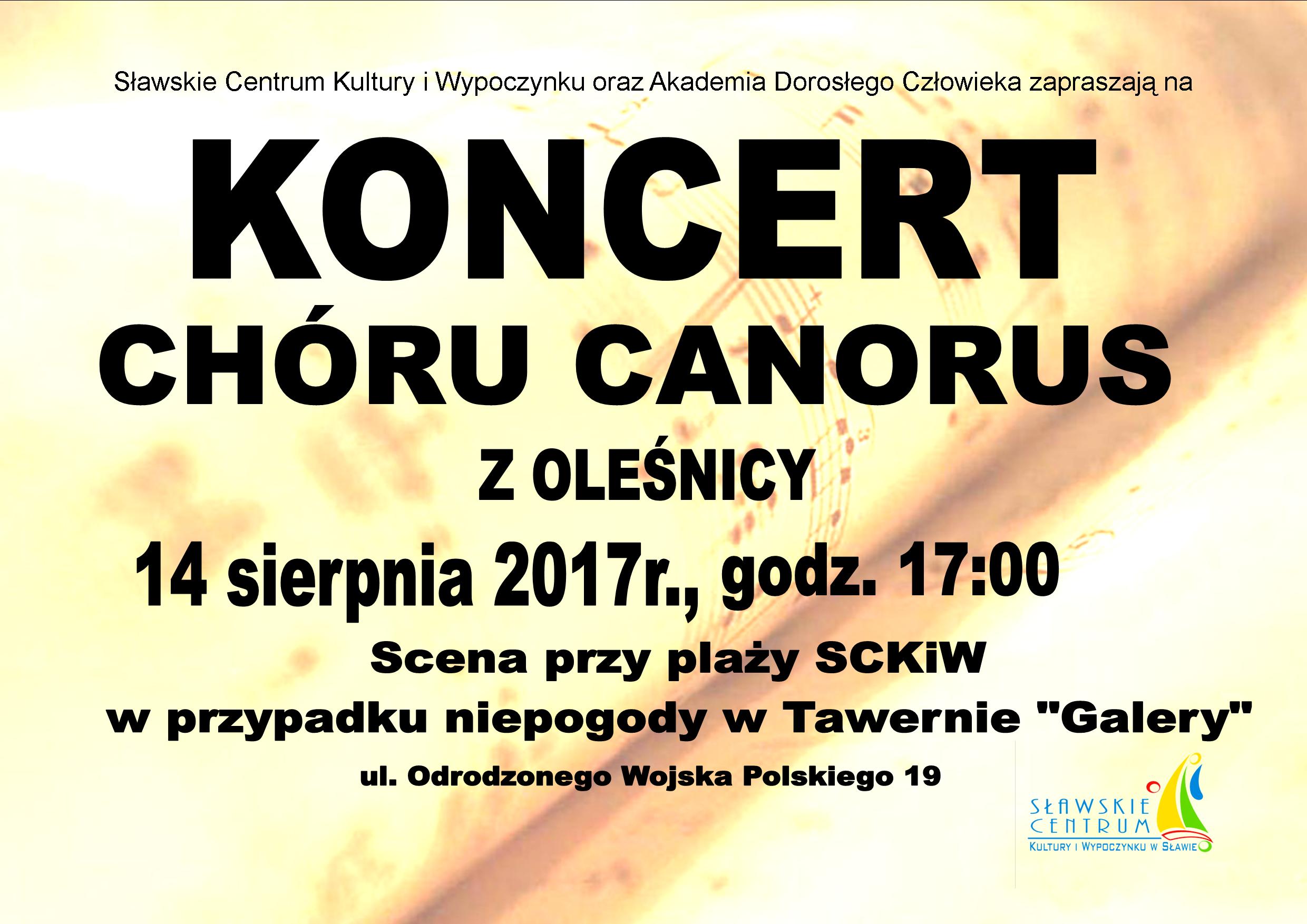 koncert chóru z oleśnicy